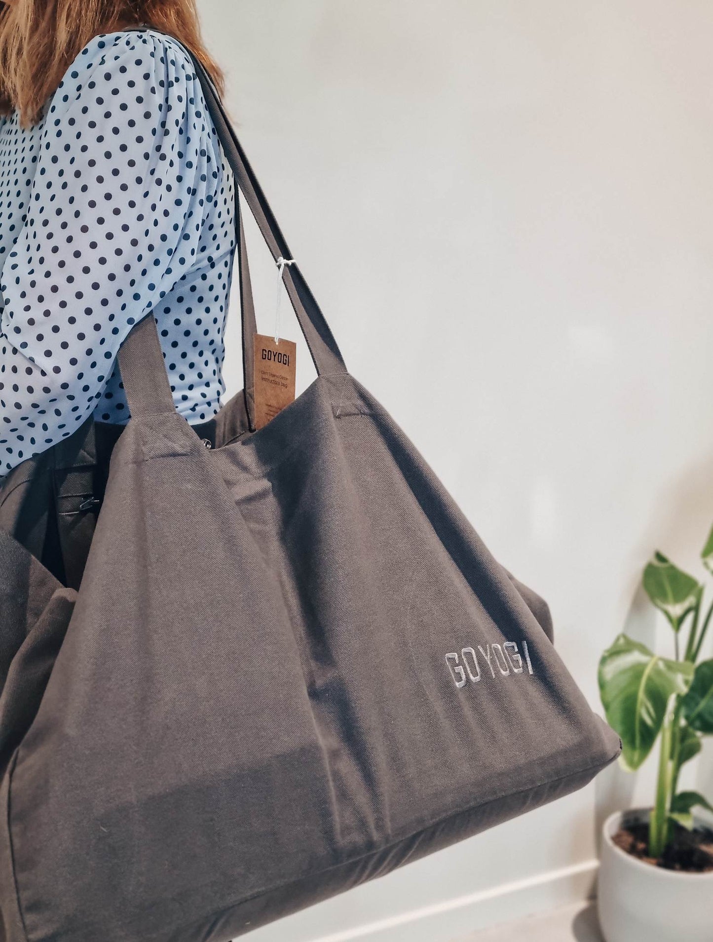 Calm Organic Cotton Instructor Bag - Dark Grey - GOYOGI goyogi yogataske