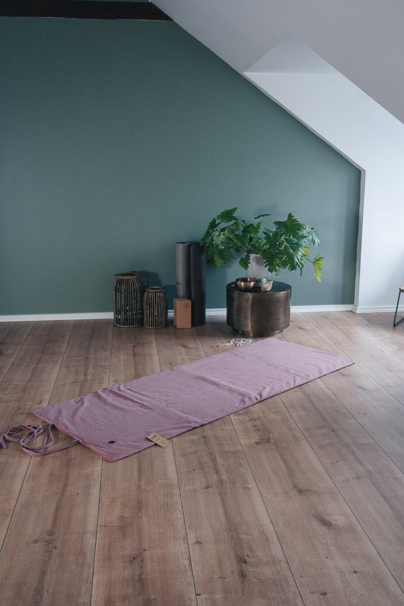 Calm Organic Cotton Yin Futon mat - Rose