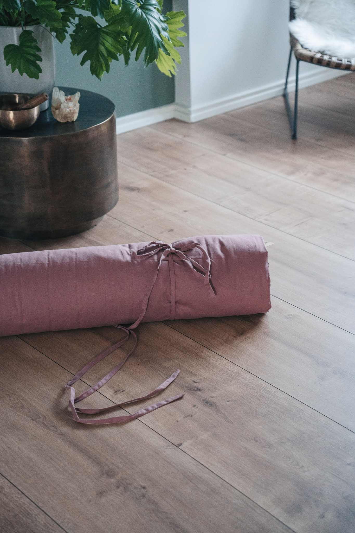 Calm Organic Cotton Yin Futon mat - Rose