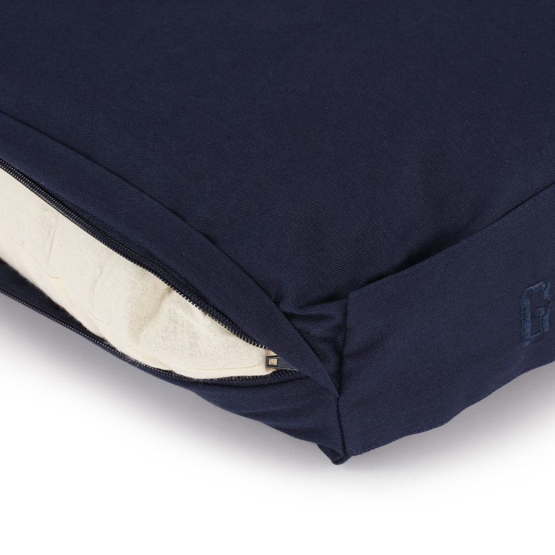 Calm Rectangular Yoga Bolster - Dark Blue