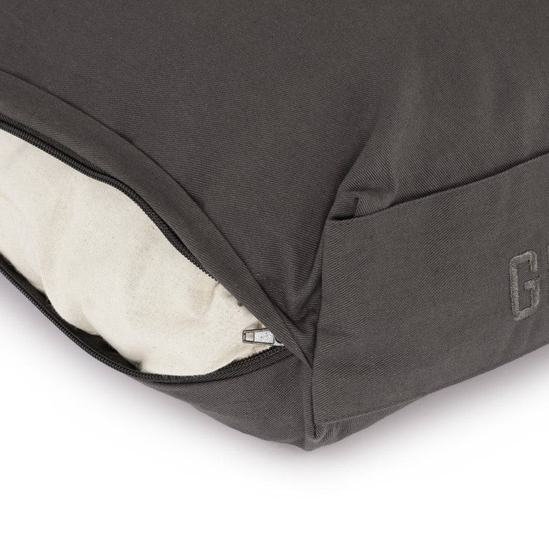 Calm Rectangular Yoga Bolster - Grey