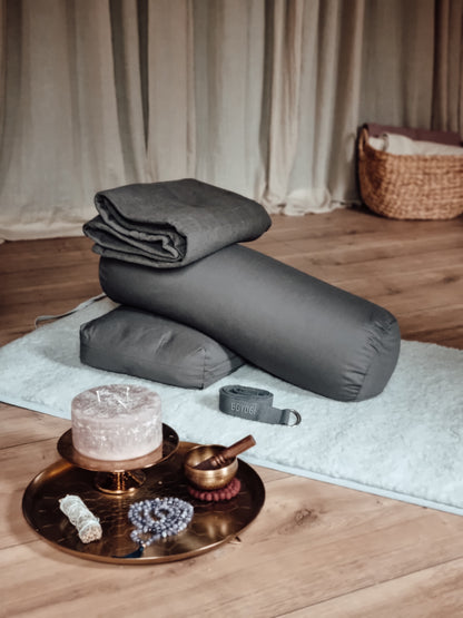 Calm Yoga Bolster - Grey