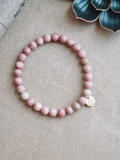 Mantra ENERGY bracelet - Kærlighed - Rhodonit -