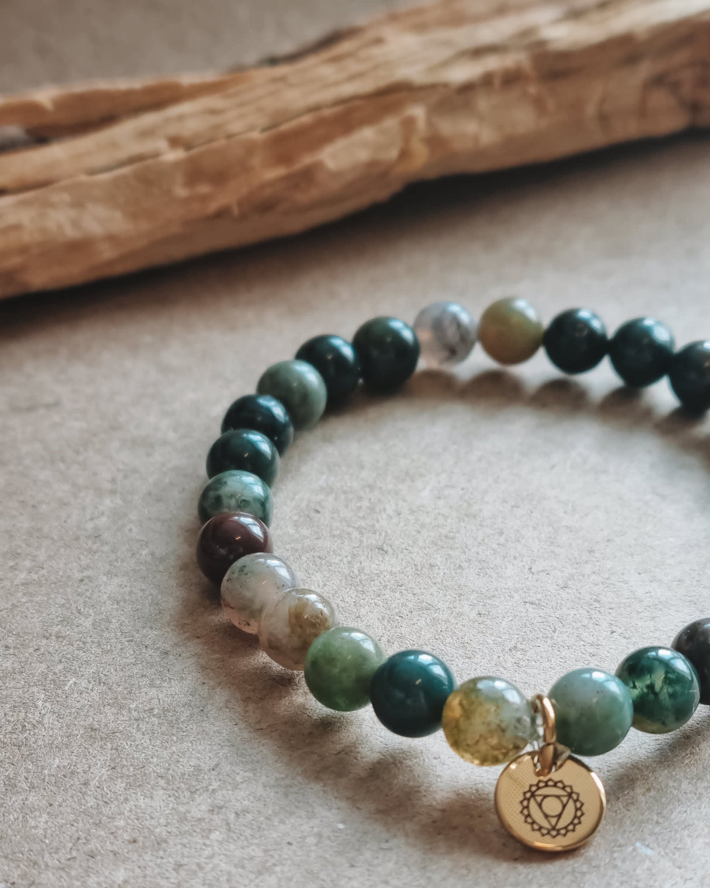Mantra ENERGY bracelet - Rigdom - Indisk Agate -