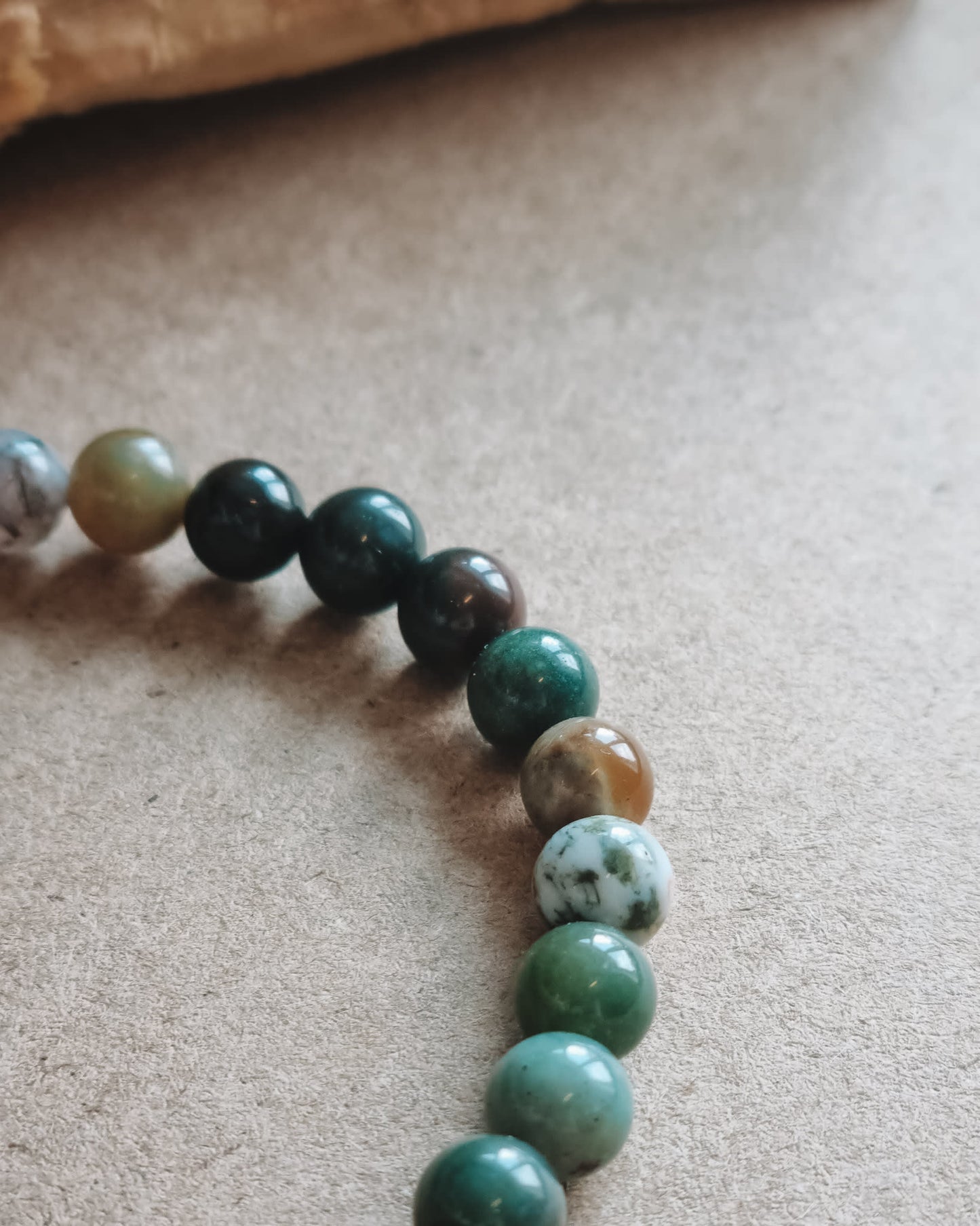 Mantra ENERGY bracelet - Rigdom - Indisk Agate -