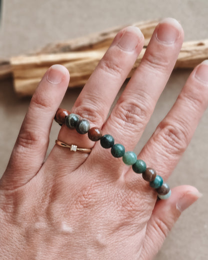 Mantra ENERGY bracelet - Rigdom - Indisk Agate -