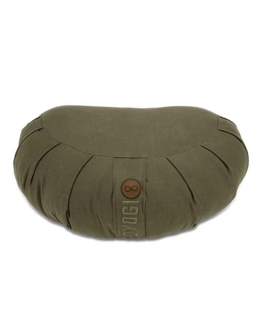 Calm Crescent Halvmåne Meditationspude - Dark Olive