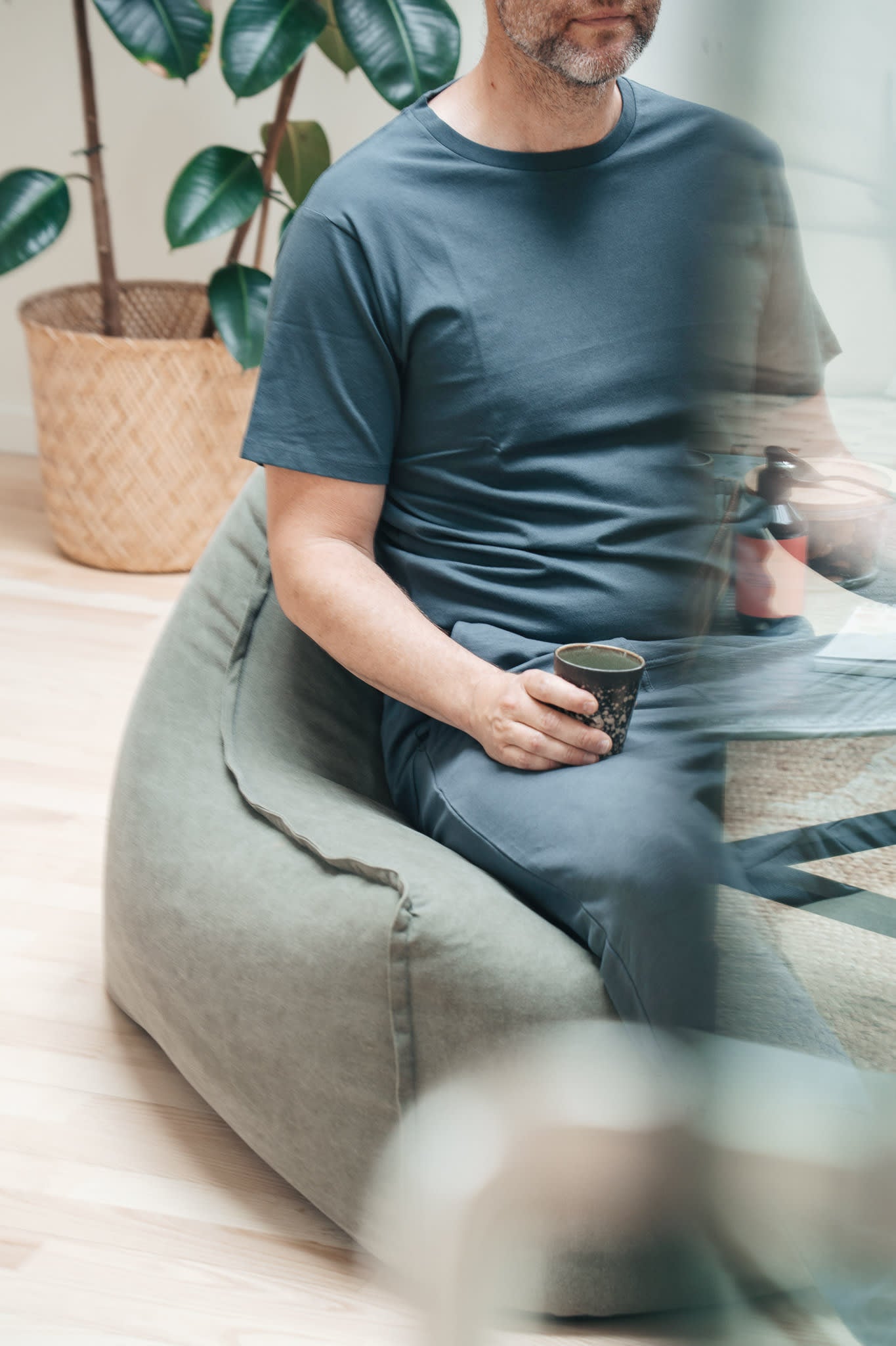 Shiva Tee - Dusty Blue