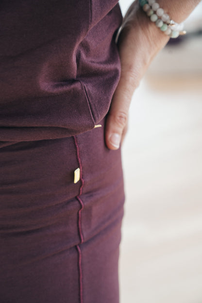 Lily Leggings High Rise - Dark Plum