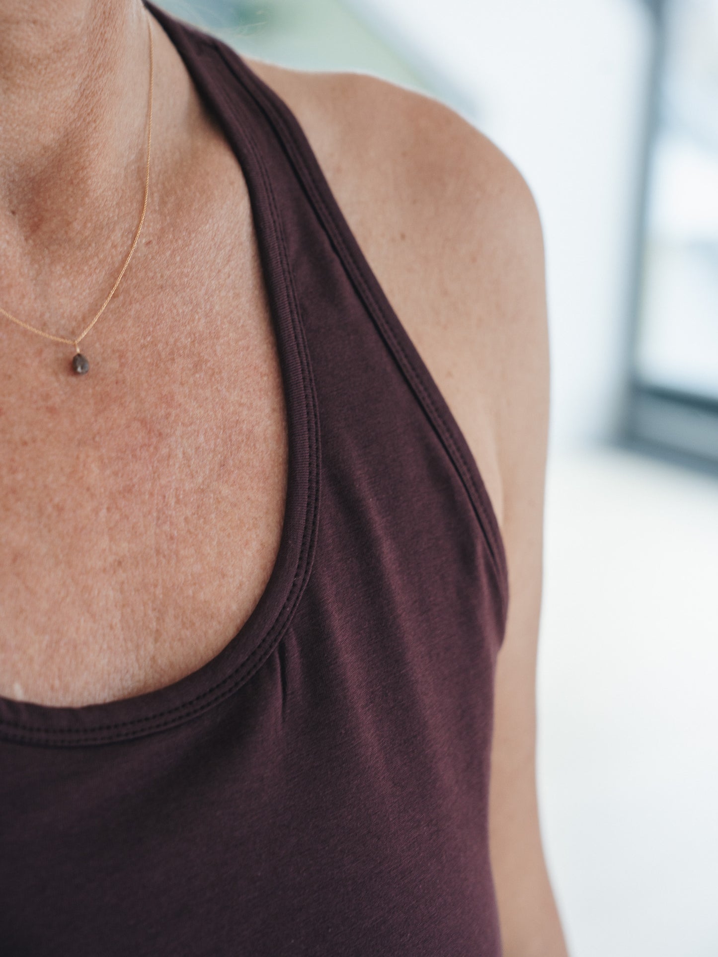 Anjali Yoga Top - Dark Plum