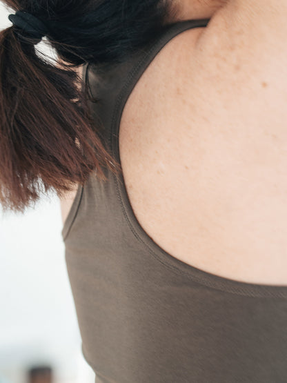 Anjali Yoga Top - Dark Olive