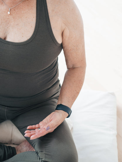 Anjali Yoga Top - Dark Olive