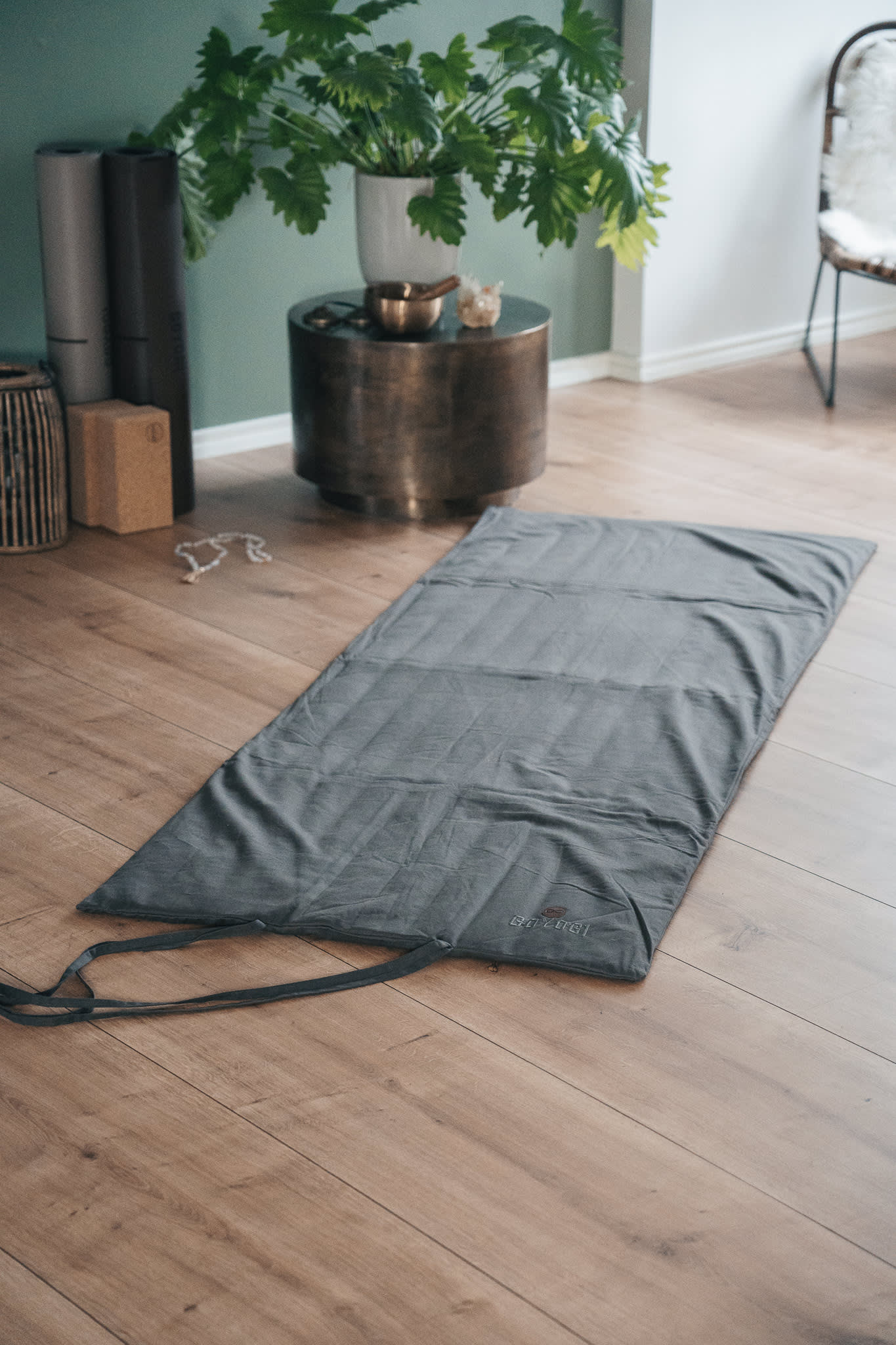 Calm Organic Cotton Futon mat - Dark Grey