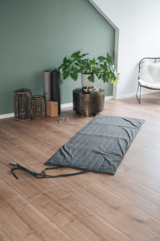 Calm Organic Cotton Futon mat - Dark Grey