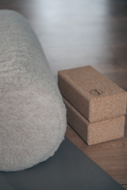 Release Wool Round Bolster - Sand