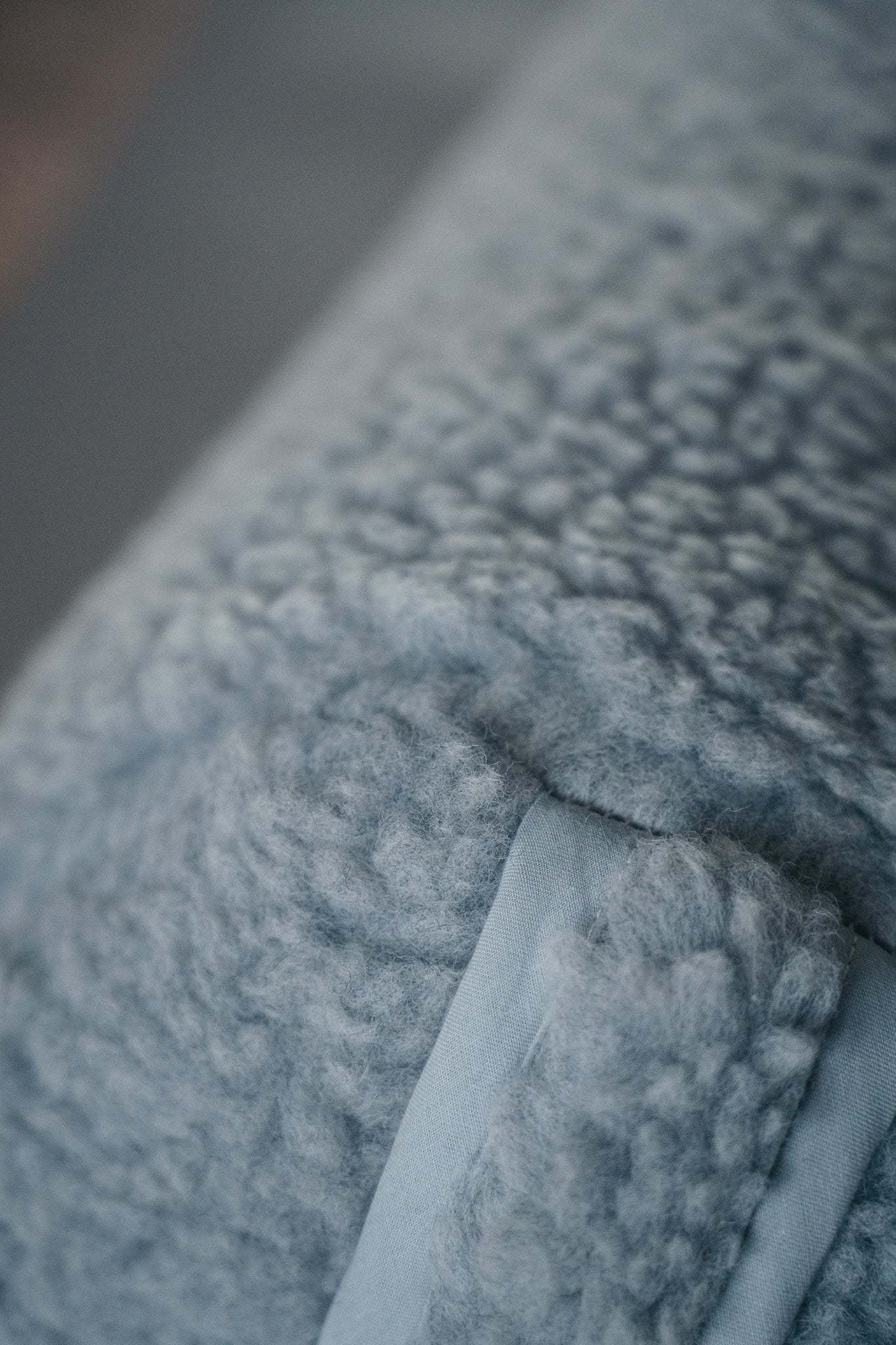 Release Wool Round Bolster - Light Grey