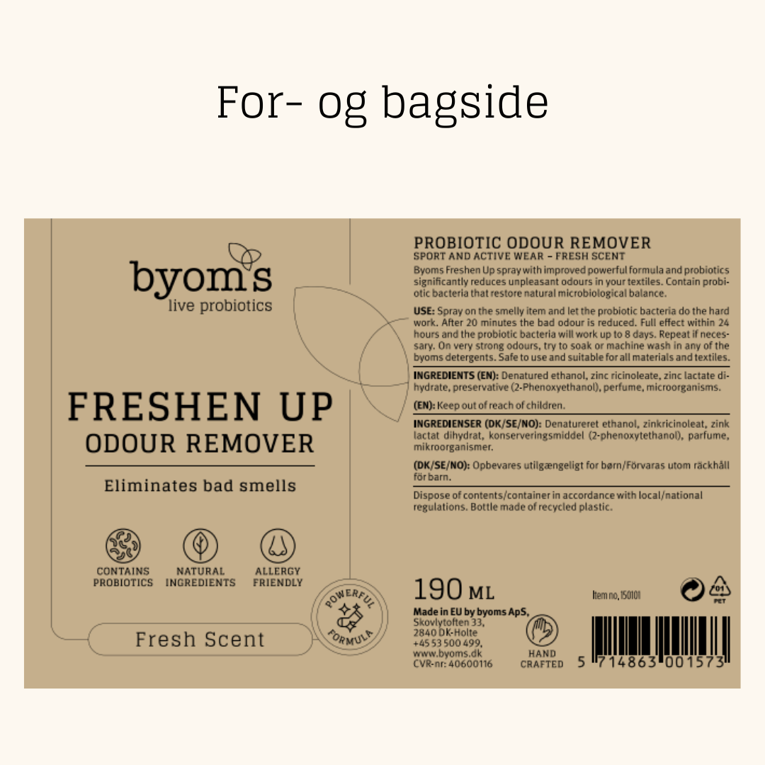 Freshen up - pleje af sarte tekstiler -