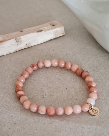 Mantra ENERGY bracelet - Frihed - Pink Aventurin -