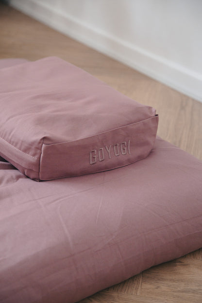 Calm Rektangulær Yoga Bolster - Rosa