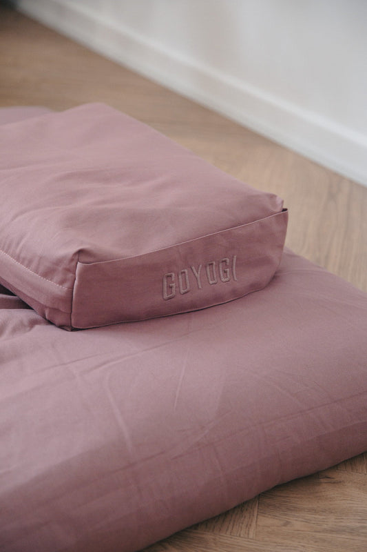 Calm Rektangulær Yoga Bolster - Rose