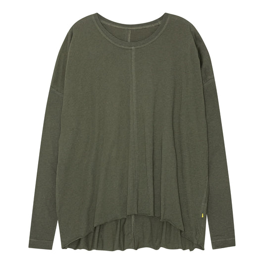 Lion Drapy Tee - Dark Olive