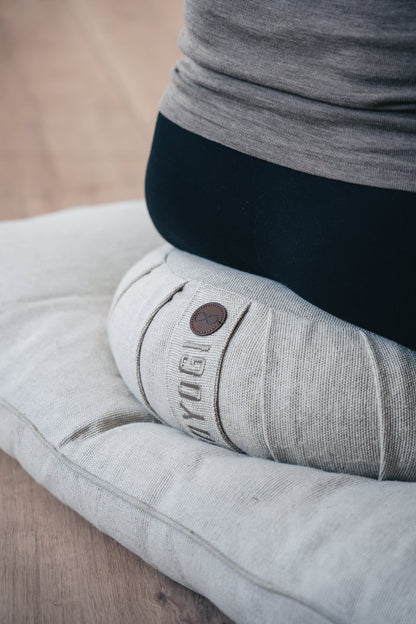 Mindful Deluxe Crescent Meditation Cushion - Hemp