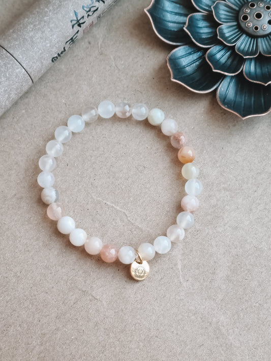 Mantra ENERGY bracelet - Passion - Blomsteragat -