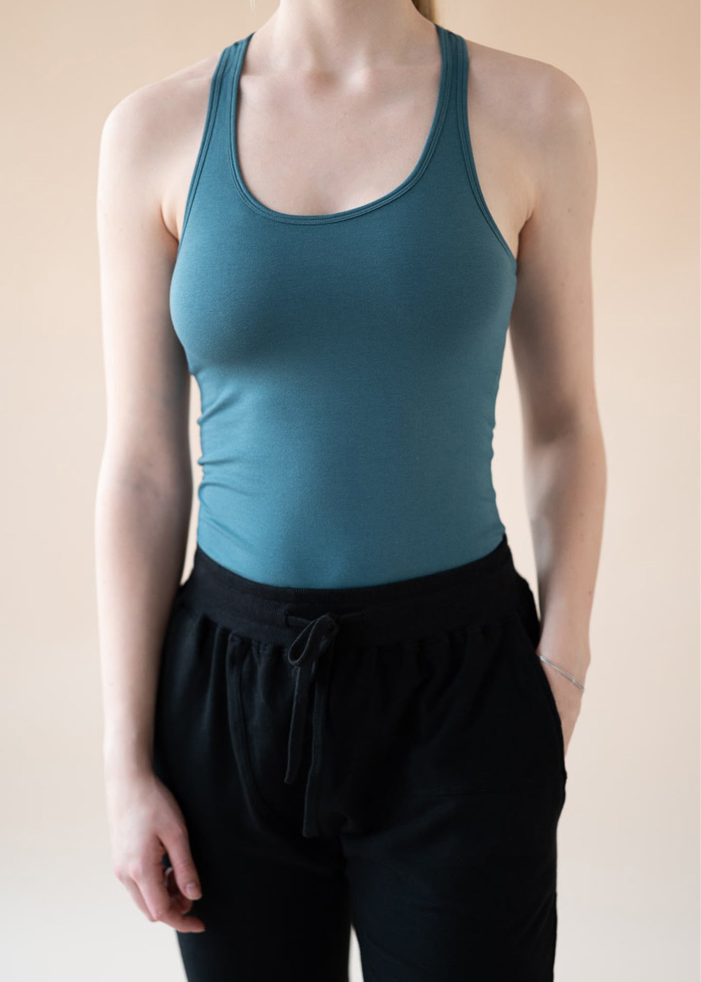 Anjali Yoga Top - Arctic Blue