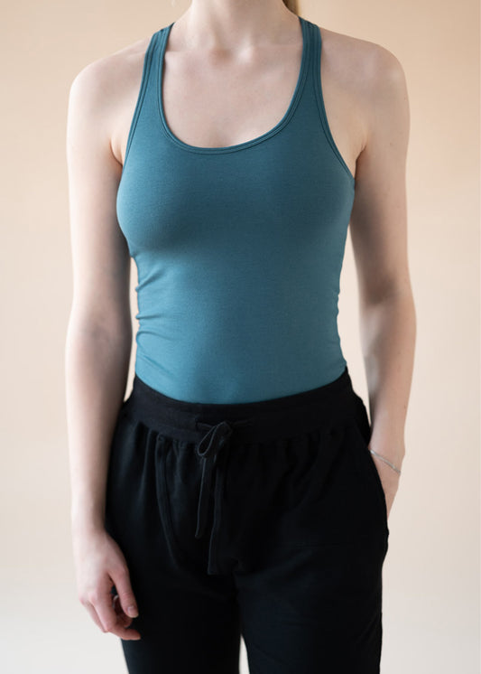 Anjali Yoga Top - Arctic Blue