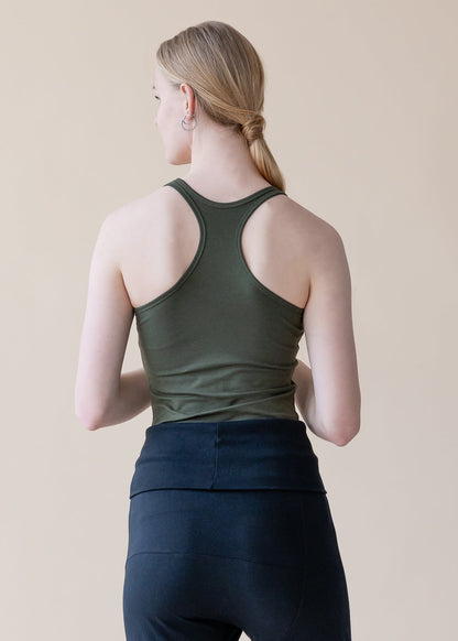 Anjali Yoga Top - Dark Olive