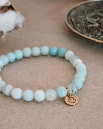 Mantra ENERGY armbånd - Kommunikation - Amazonit -