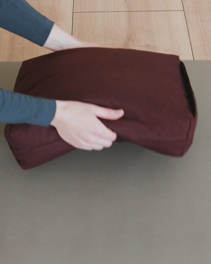 Calm Rectangular Yoga Bolster - Natural
