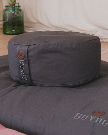 Calm Rund Meditationspude - Dark Olive