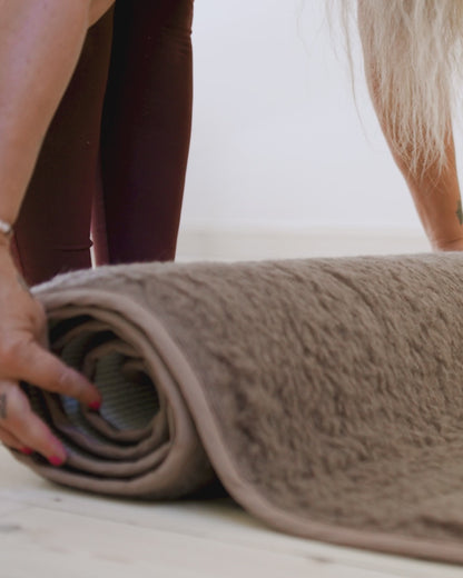 Release Wool Yoga Mat 75 x 200 cm - Light Brown